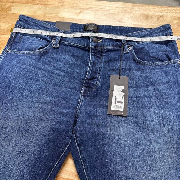 Neuw Iggy NWT Skinny Men's Jeans Polar Blue Size 38 x 32 Tapered Back Patch - Picture 8 of 10